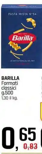 Famila Superstore BARILLA Formati classici offerta