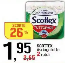 Famila Superstore SCOTTEX Asciugatutto 2 rotoli offerta