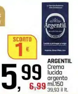 Famila Superstore ARGENTIL Crema lucida argento offerta