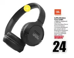 MediaWorld JBL Cuffie Wireless Tune 510BT offerta