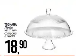 Famila Superstore TOGNANA Alzata vetro con campana offerta