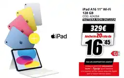 MediaWorld iPad A16 11" Wi-Fi 128 GB offerta
