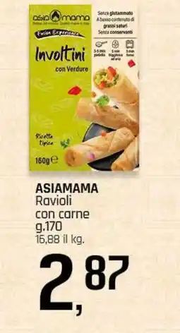 Famila Superstore ASIAMAMA Ravioli con carne offerta