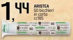 Famila Superstore ARISTEA 50 bicchieri in carta CC185 offerta