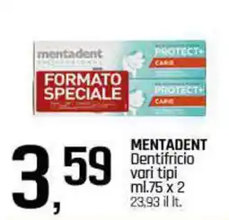 Famila Superstore MENTADENT Dentifricio offerta