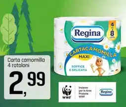 Famila Superstore Regina Carta camomilla 4 rotoloni offerta