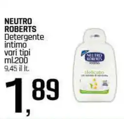 Famila Superstore NEUTRO ROBERTS Detergente intimo offerta