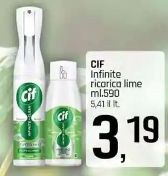 Famila Superstore CIF Infinite ricarica lime offerta
