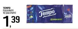 Famila Superstore TEMPO Fazzoletti 10 pacchetti offerta