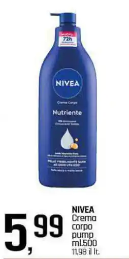 Famila Superstore NIVEA Crema corpo pump offerta