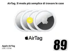 MediaWorld Apple AirTag offerta