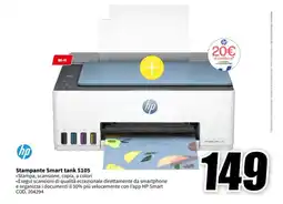 MediaWorld hp Stampante Smart tank 5105 offerta