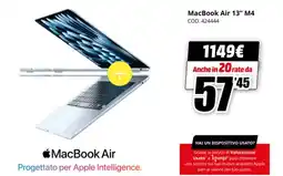 MediaWorld MacBook Air 13" M4 offerta