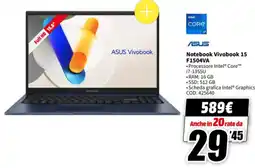 MediaWorld ASUS Notebook Vivobook 15 F1504VA offerta