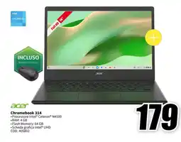 MediaWorld acer Chromebook 314 offerta