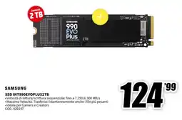 MediaWorld SAMSUNG SSD INT990EVOPLUS2TB offerta