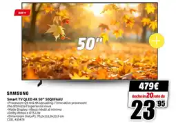 MediaWorld SAMSUNG Smart TV QLED 4K 50" 50Q8FAAU offerta