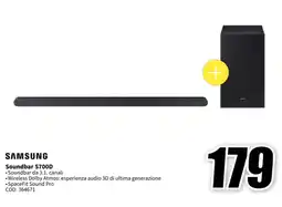 MediaWorld SAMSUNG Soundbar S700D offerta