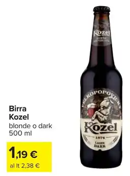 Carrefour Birra Kozel offerta