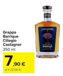 Carrefour Grappa Barrique Ciliegio Castagner offerta