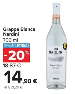 Carrefour Grappa Bianca Nardini offerta