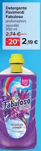 Carrefour Detergente Pavimenti Fabuloso offerta