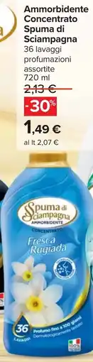 Carrefour Ammorbidente Concentrato Spuma di Sciampagna offerta