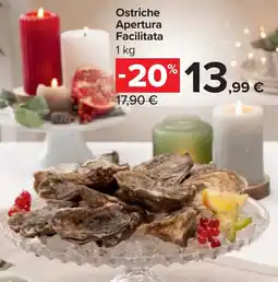 Carrefour Ostriche Apertura Facilitata offerta
