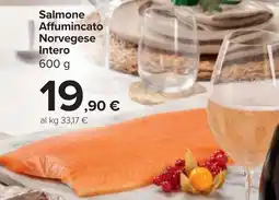 Carrefour Salmone Affumincato Norvegese Intero offerta