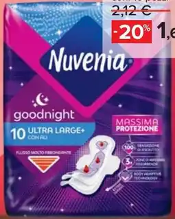 Carrefour Assorbenti Ultra Notte Nuvenia offerta
