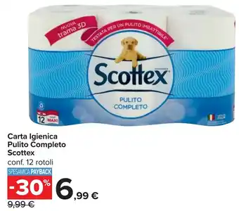 Carrefour Carta Igienica Pulito Completo Scottex offerta