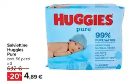 Carrefour Salviettine Huggies Pure offerta