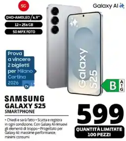 Comet SAMSUNG GALAXY S25 SMARTPHONE offerta
