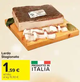 Carrefour Lardo Stagionato offerta