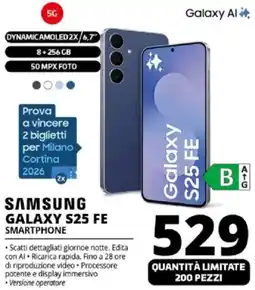 Comet SAMSUNG GALAXY S25 FE SMARTPHONE offerta