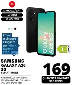 Comet SAMSUNG GALAXY A26 5G SMARTPHONE offerta