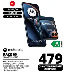 Comet Motorola RAZR 60 SMARTPHONE offerta