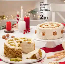 Carrefour Torta Gorgonzola e Pistacchio o Torta Gorgonzola Mascarpone e Noci offerta