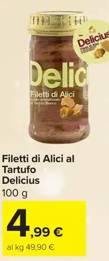 Carrefour Filetti di Alici al Tartufo Delicius offerta
