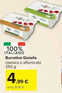 Carrefour Burratine Gioiella classica o affumicata offerta