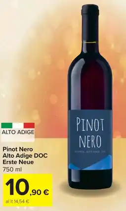 Carrefour Pinot Nero Alto Adige DOC Erste Neue offerta