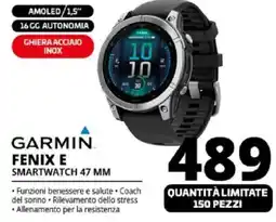 Comet GARMIN FENIX E SMARTWATCH 47 MM offerta