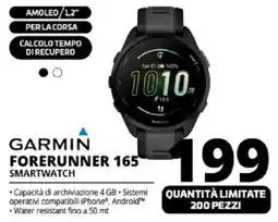 Comet GARMIN FORERUNNER 165 SMARTWATCH offerta