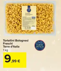 Carrefour Tortellini Bolognesi Freschi TERRE D'ITALIA offerta
