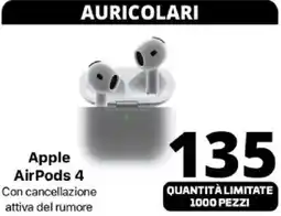 Comet Apple AirPods 4 offerta
