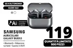 Comet SAMSUNG AURICOLARI GALAXY BUDS3 offerta