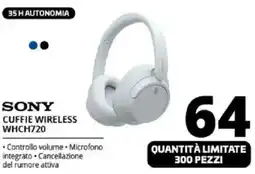 Comet SONY CUFFIE WIRELESS WHCH720 offerta