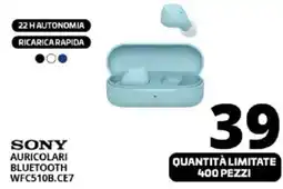 Comet SONY AURICOLARI BLUETOOTH WFC510B.CE7 offerta