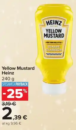 Carrefour Yellow Mustard HEINZ offerta