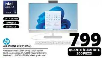 Comet HP ALL IN ONE 27-CR1005NL offerta